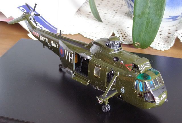HC.4 Sea King - awaiting last coats & blades