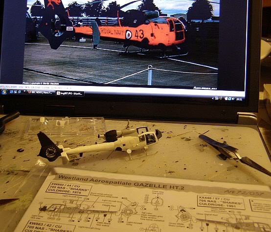 Airfix Gazelle HT.2 705 Sqn Sharks