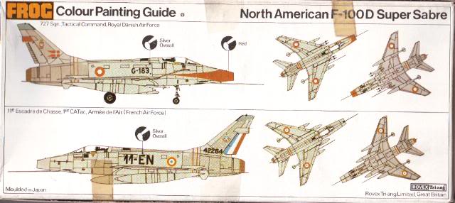 Frog F-104D Super Sabre RDAF 1/72